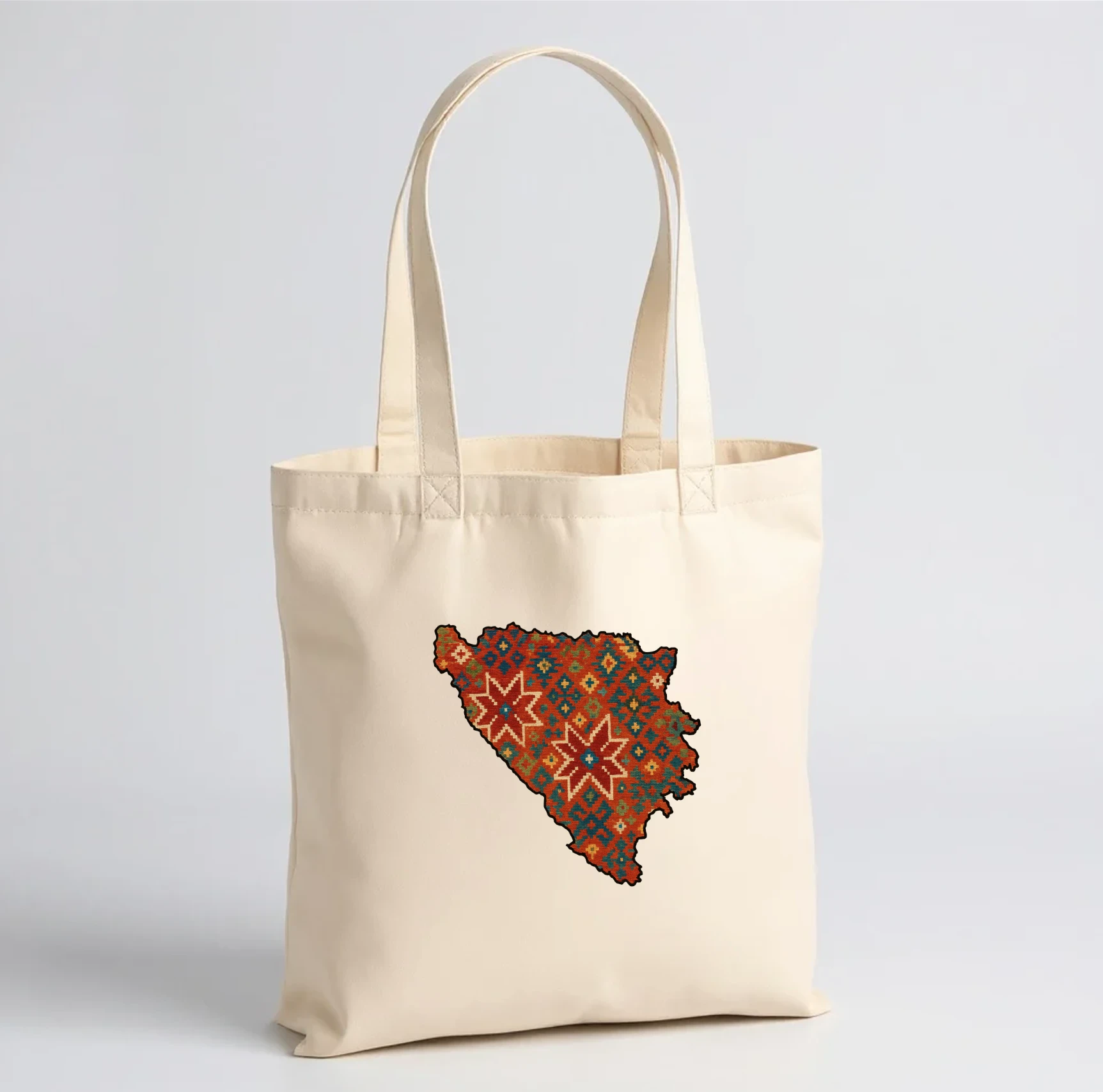 WM201 Premium Cotton Bag - Bosna ćilim crveni bez natpisa - €18,79