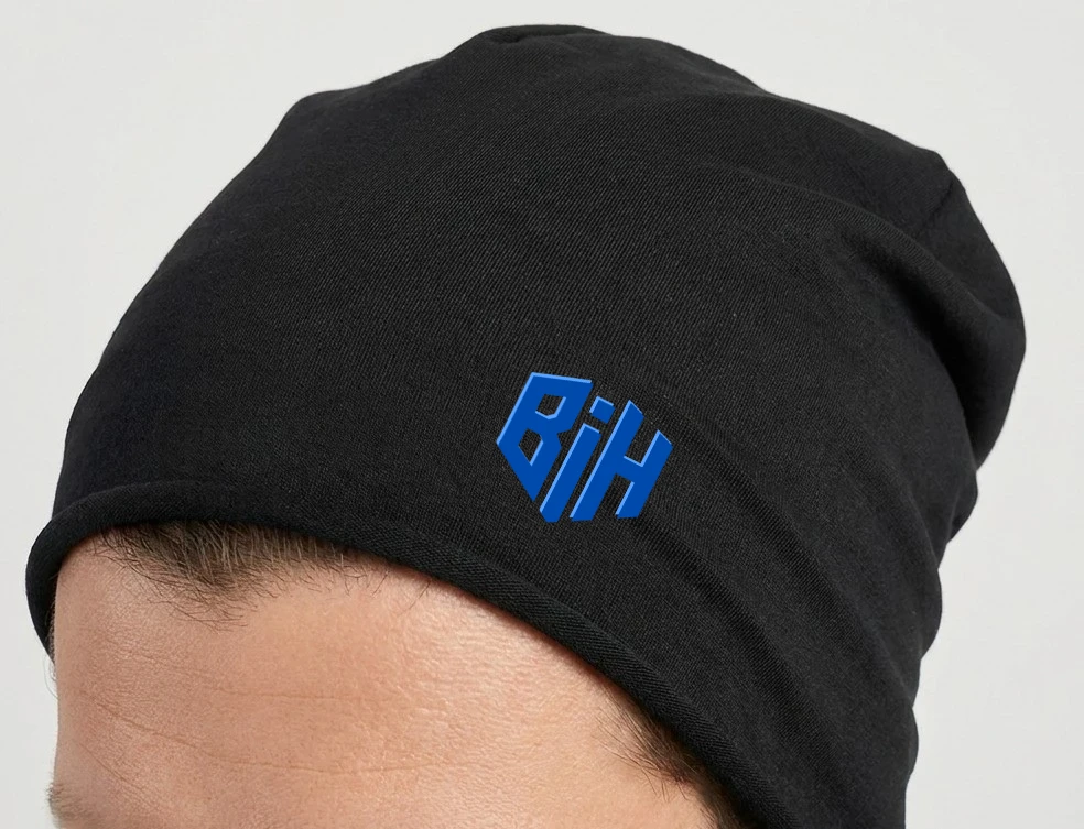 Beanie - BiH - Navy front view