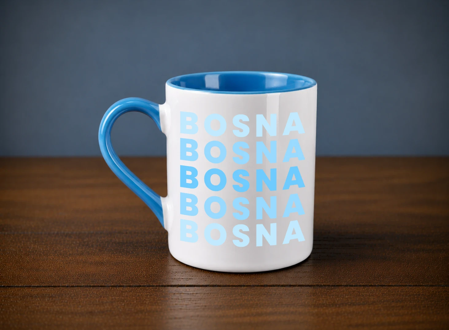 Bosna plava - Svijetlo plava front view
